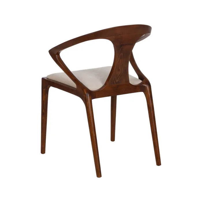 Silla de haya con textil miel