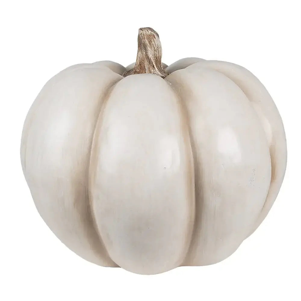 Calabaza de 31 cm en resina beige