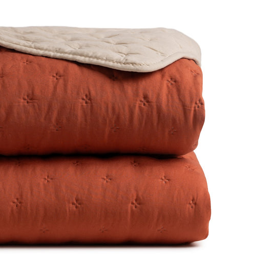 Colcha reversible beige caldera