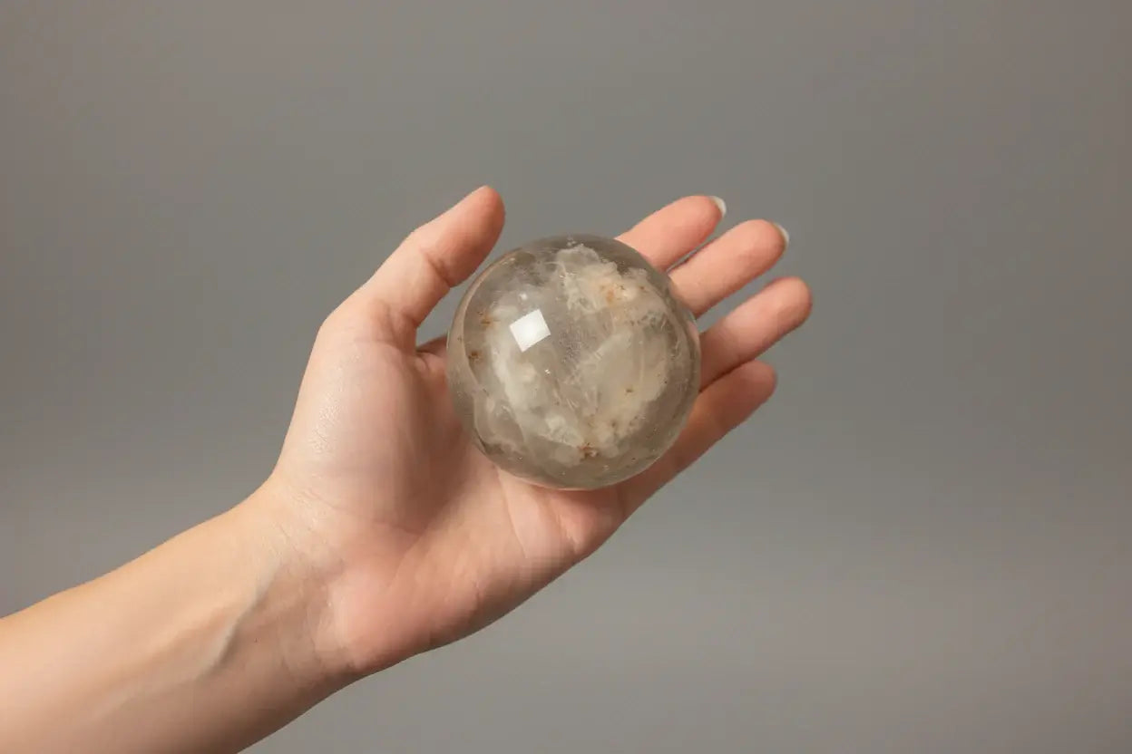 Esfera de ágata flor