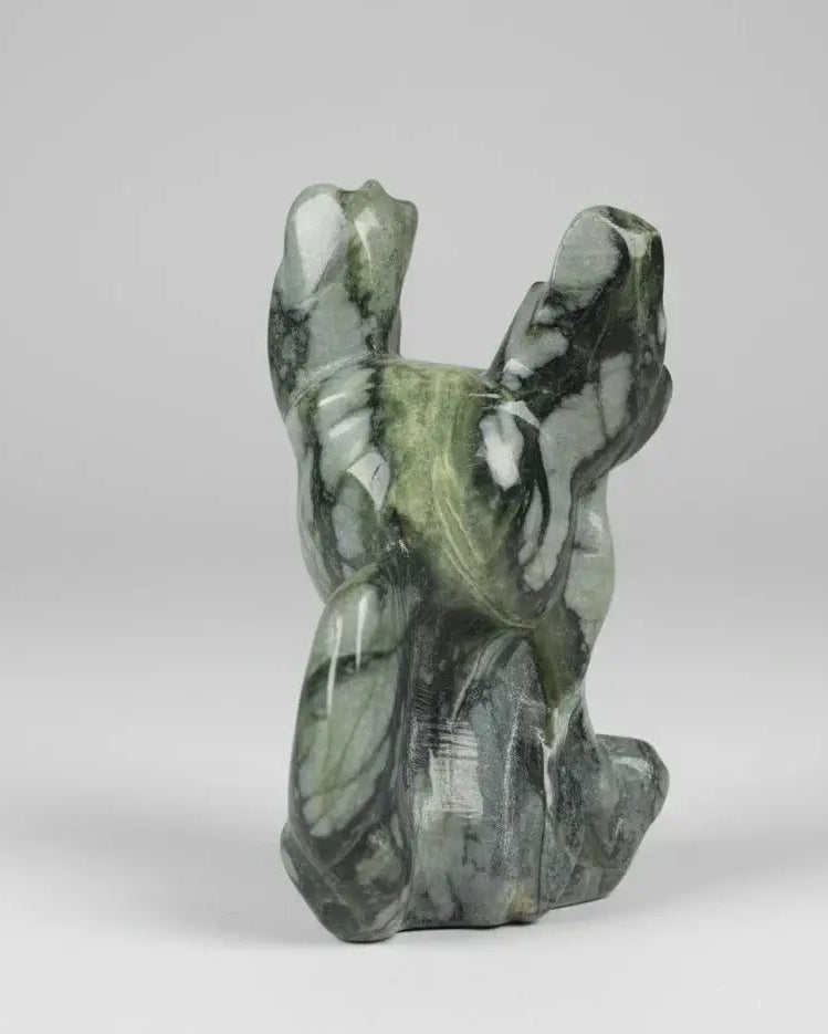 Figura de mineral de ágata musgosa