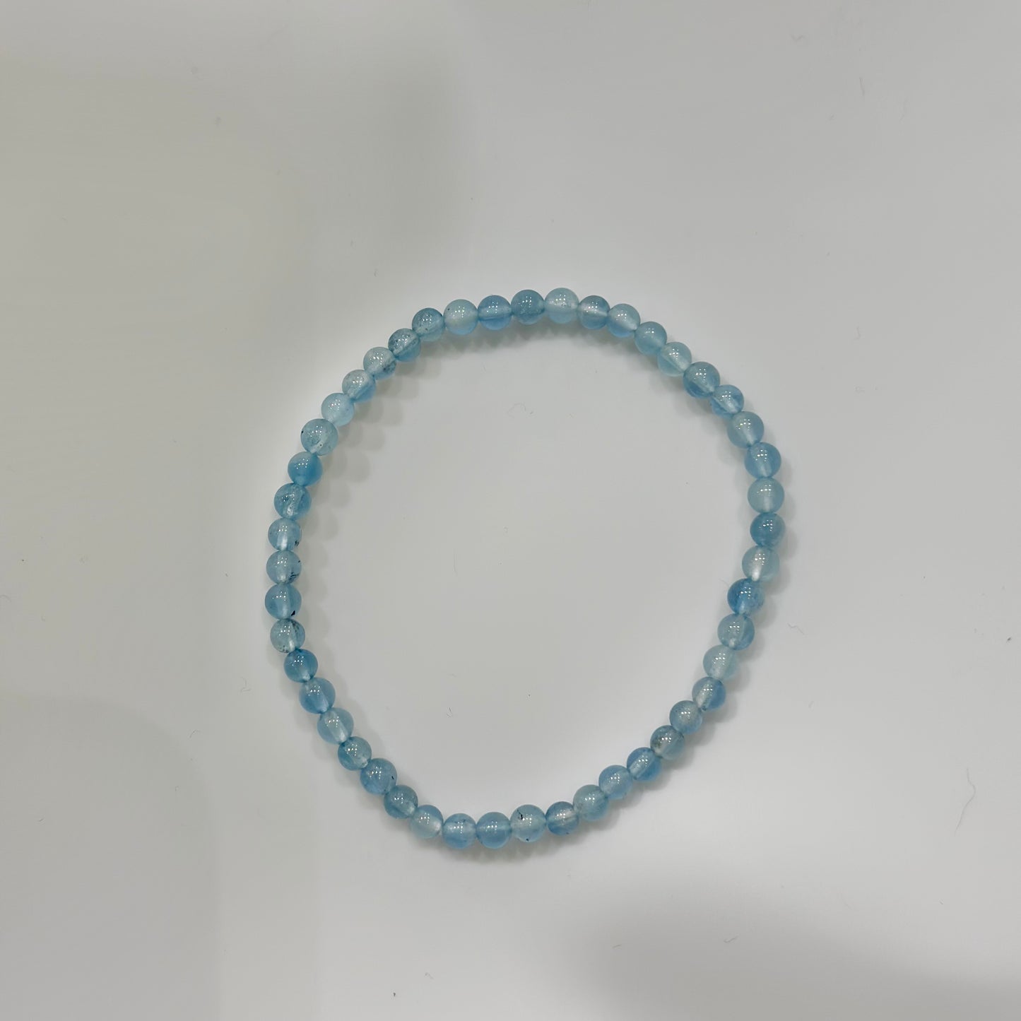 Pulsera de bolas de Aguamarina