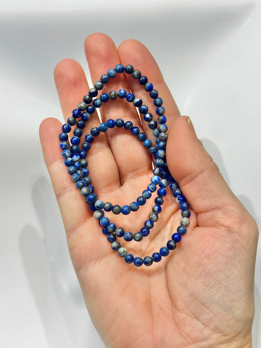 Pulsera de bolas de Lapislazuli