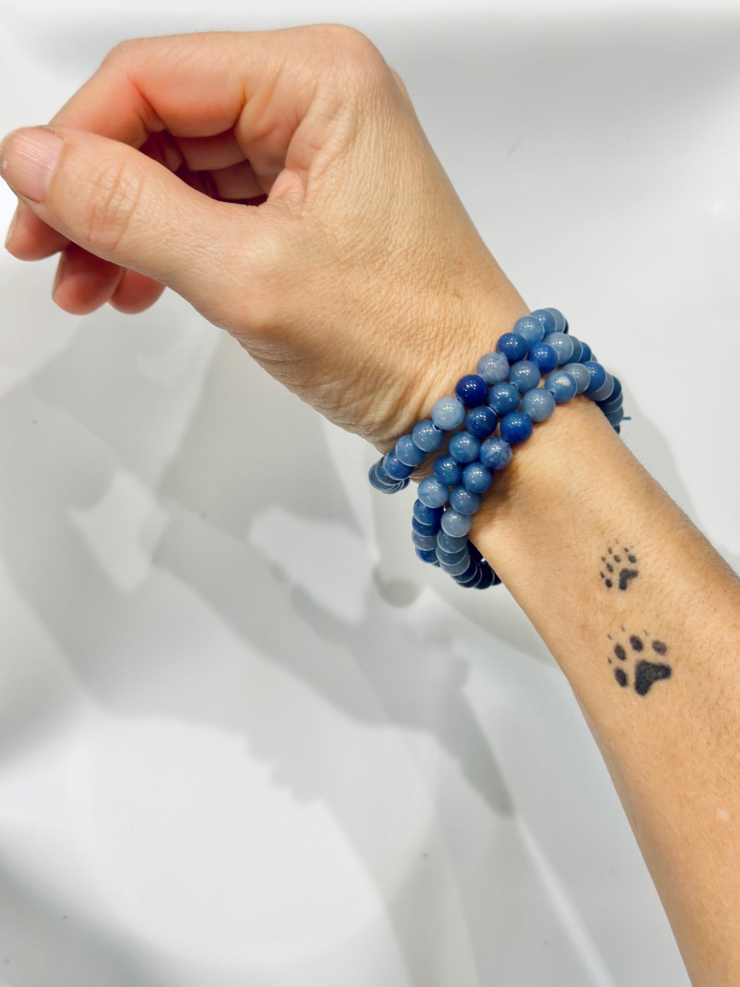 Pulsera de bolas de Aventurina Azul