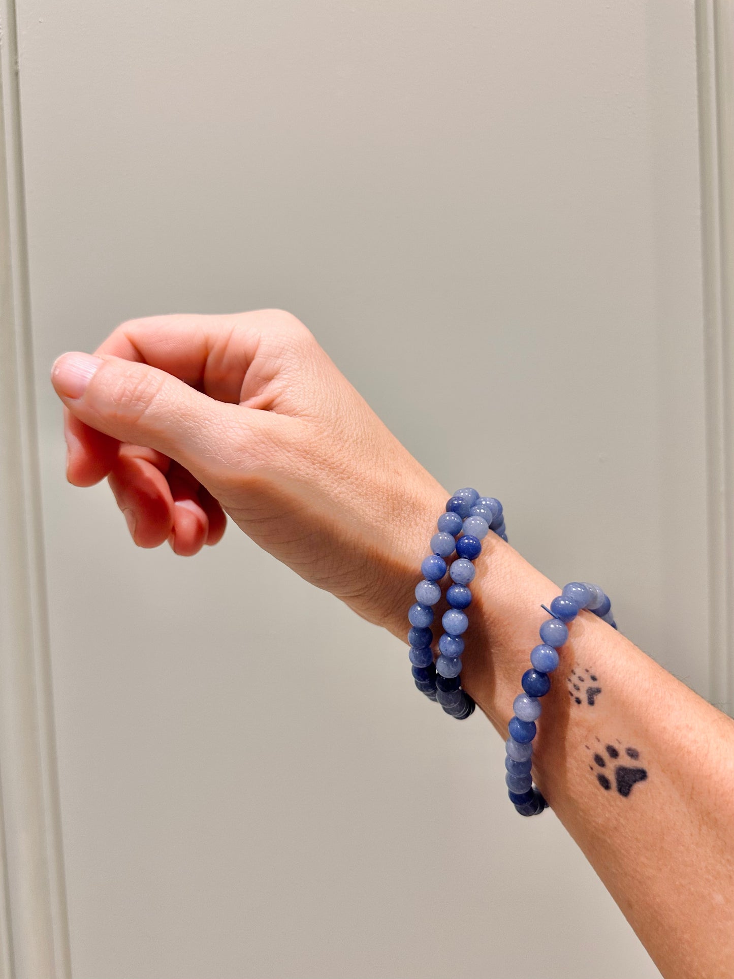 Pulsera de bolas de Aventurina Azul
