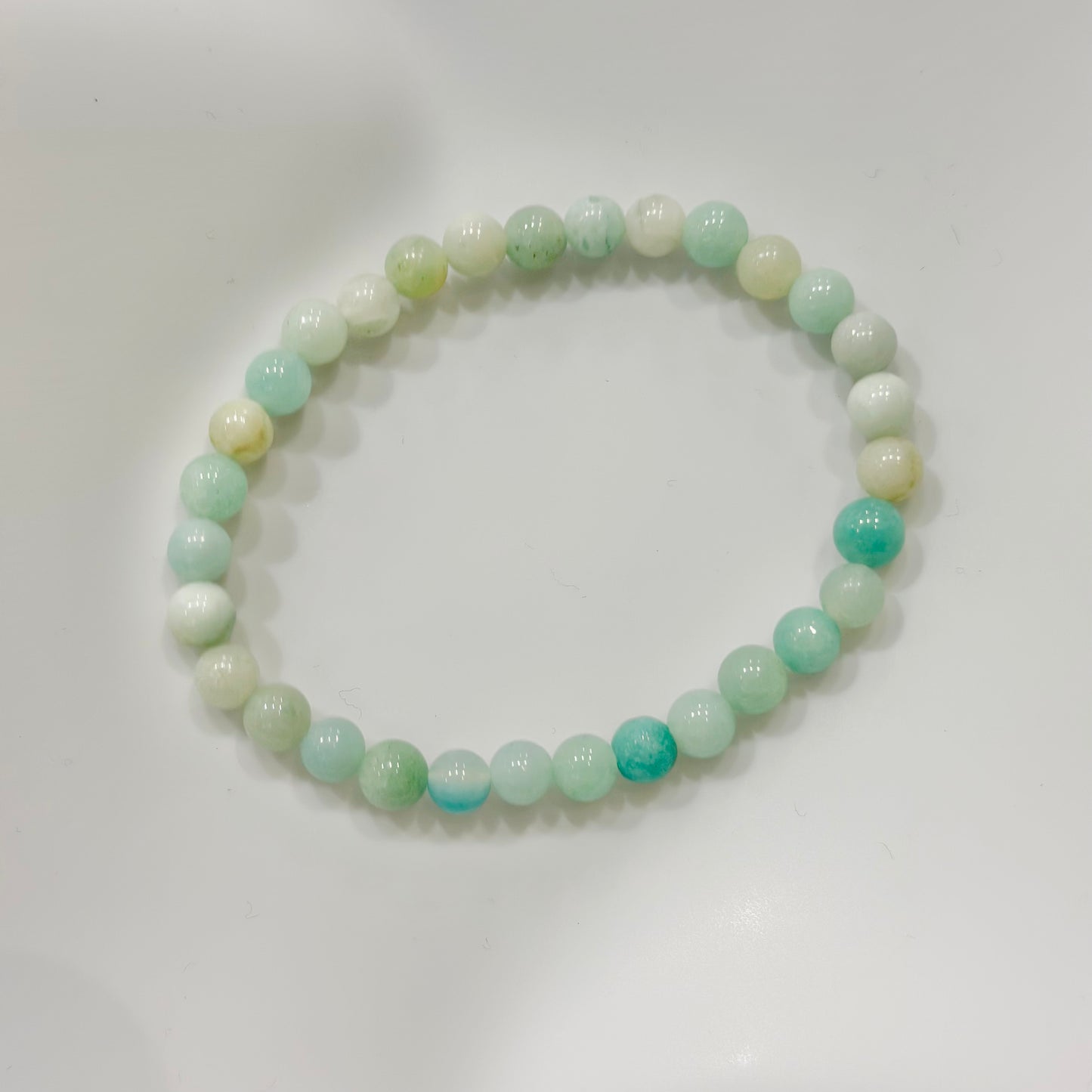 Pulsera de bolas de Amazonita