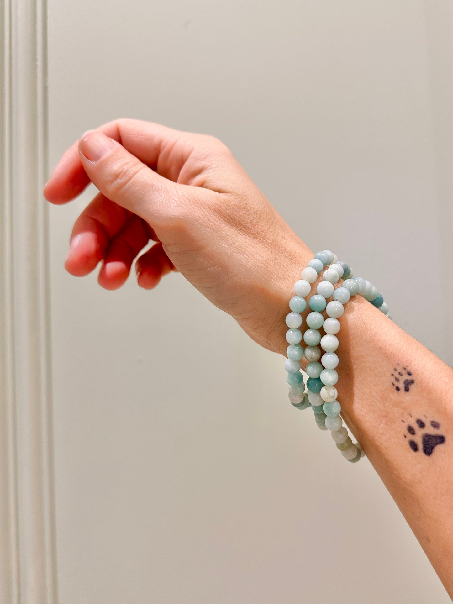 Pulsera de bolas de Amazonita
