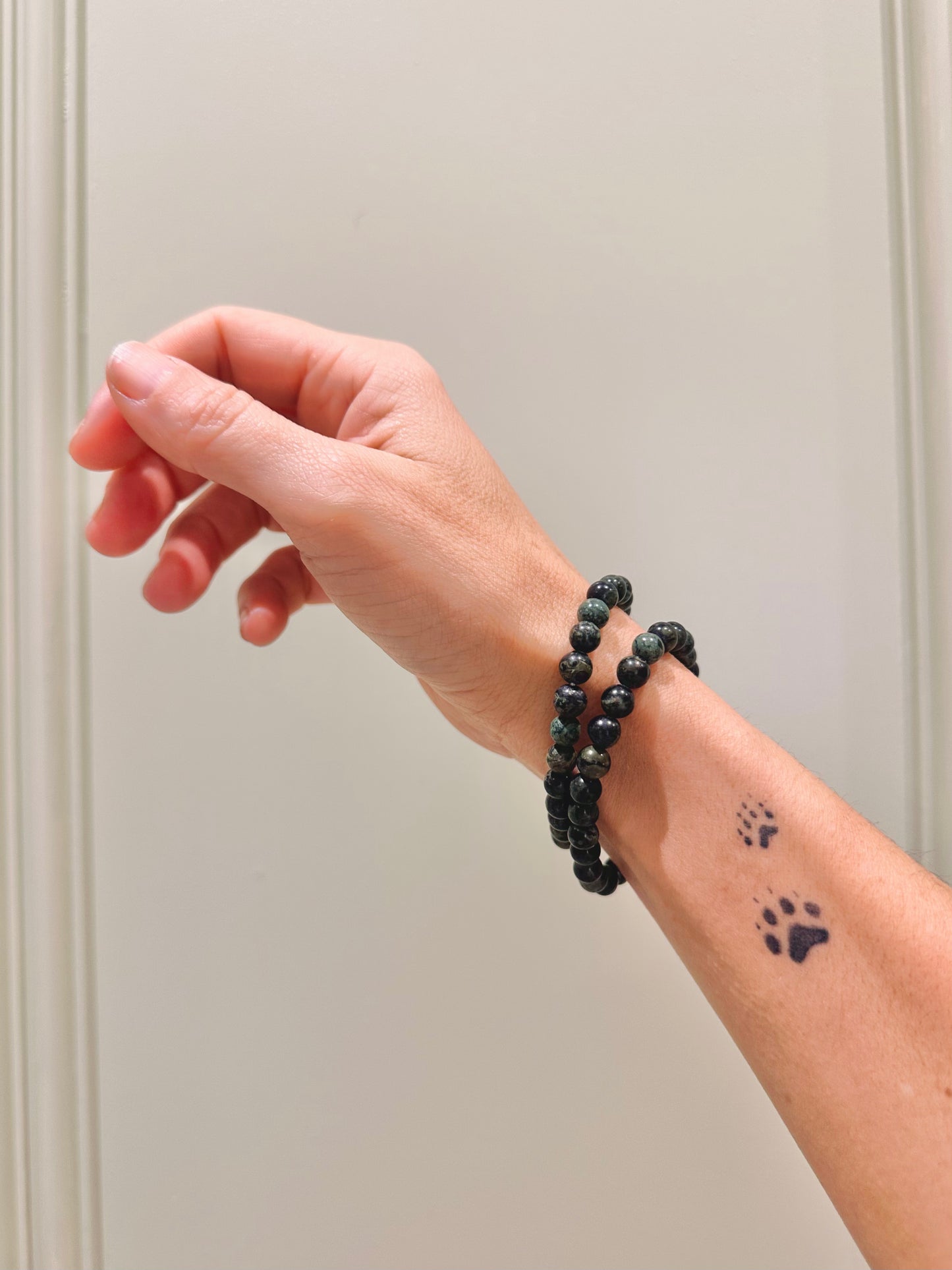 Pulsera de bolas de Jaspe Kambaba