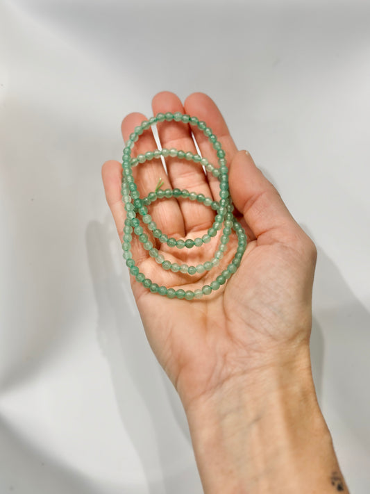 Pulsera de bolas de Aventurina Verde