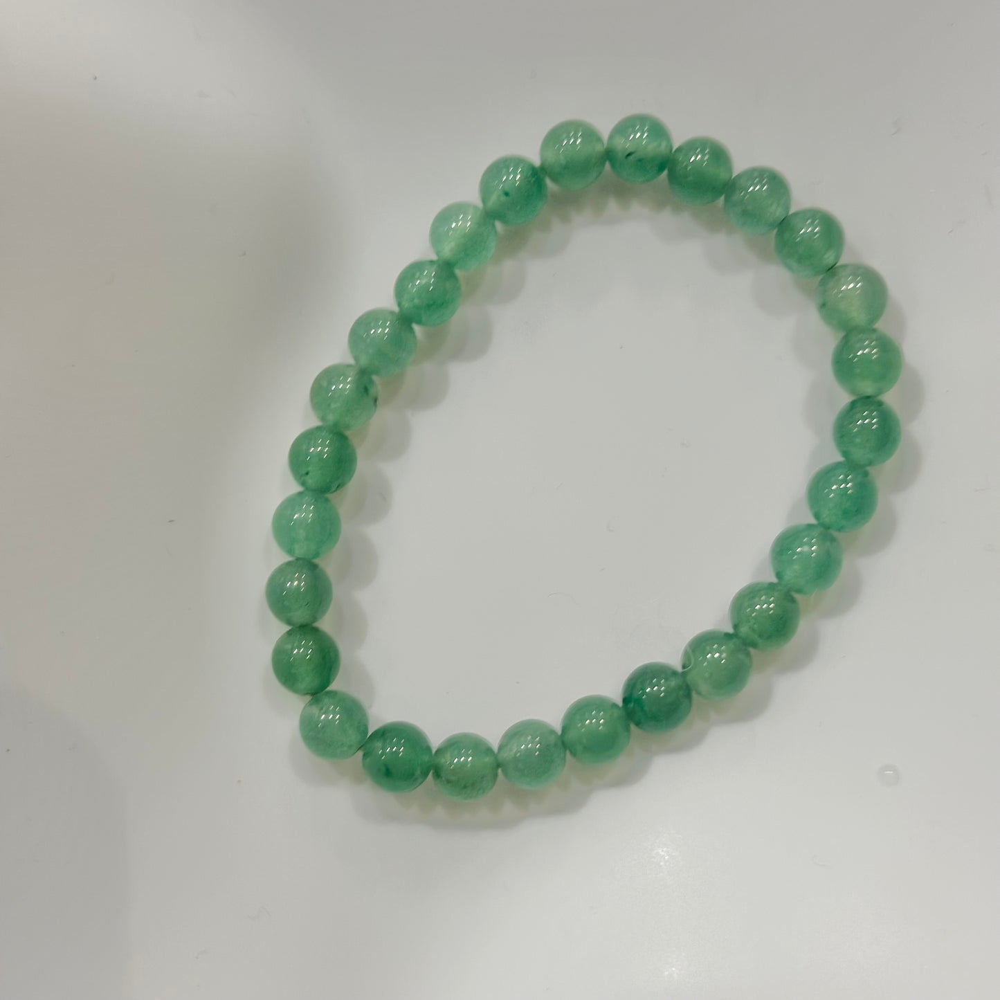 Pulsera de bolas de Cuarzo verde