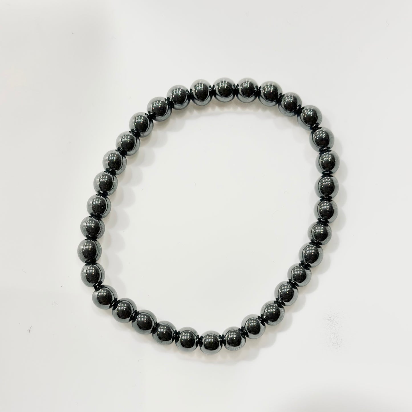 Pulsera de bolas de Hematite