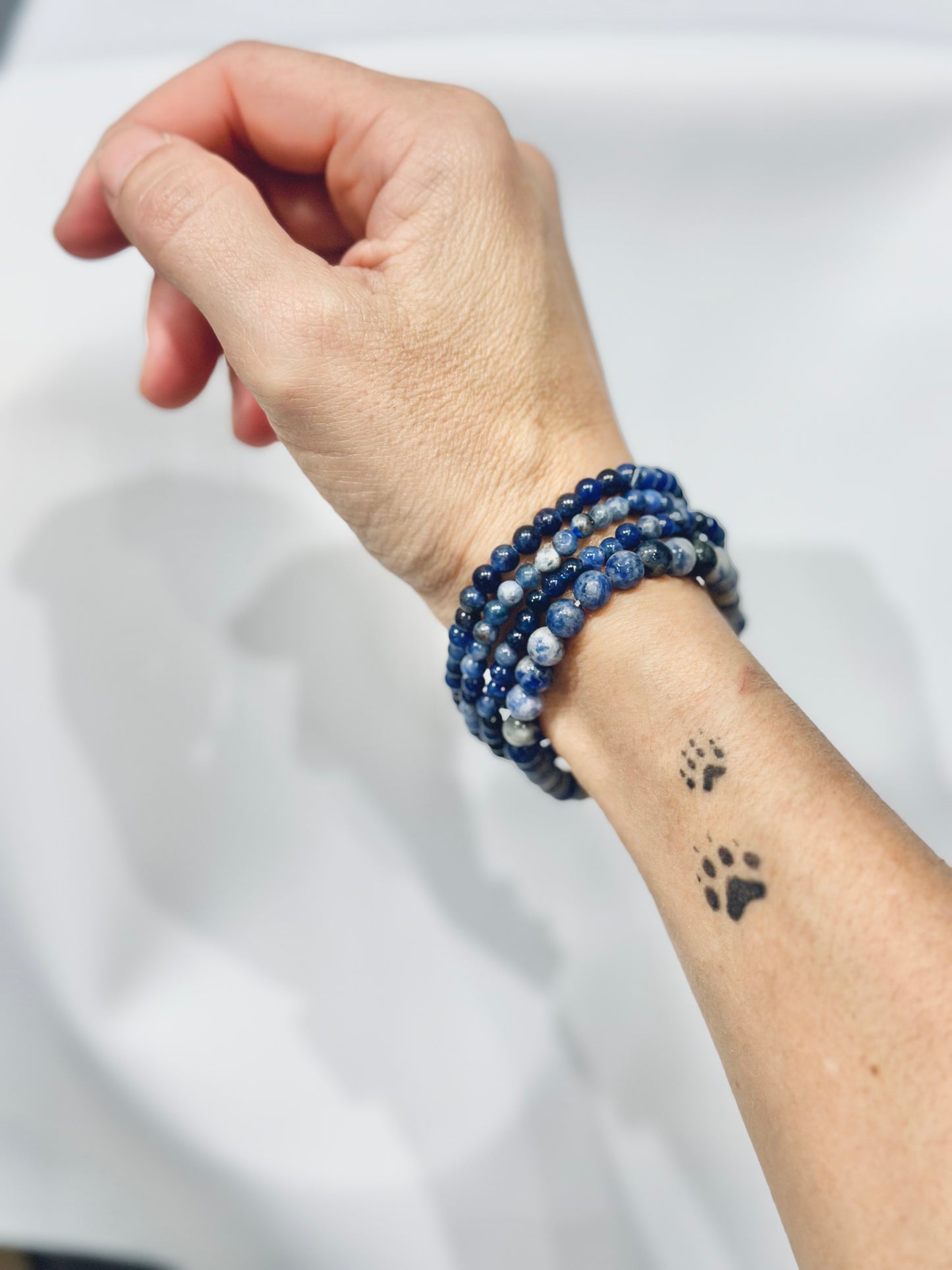 Pulsera de bolas de Sodalita