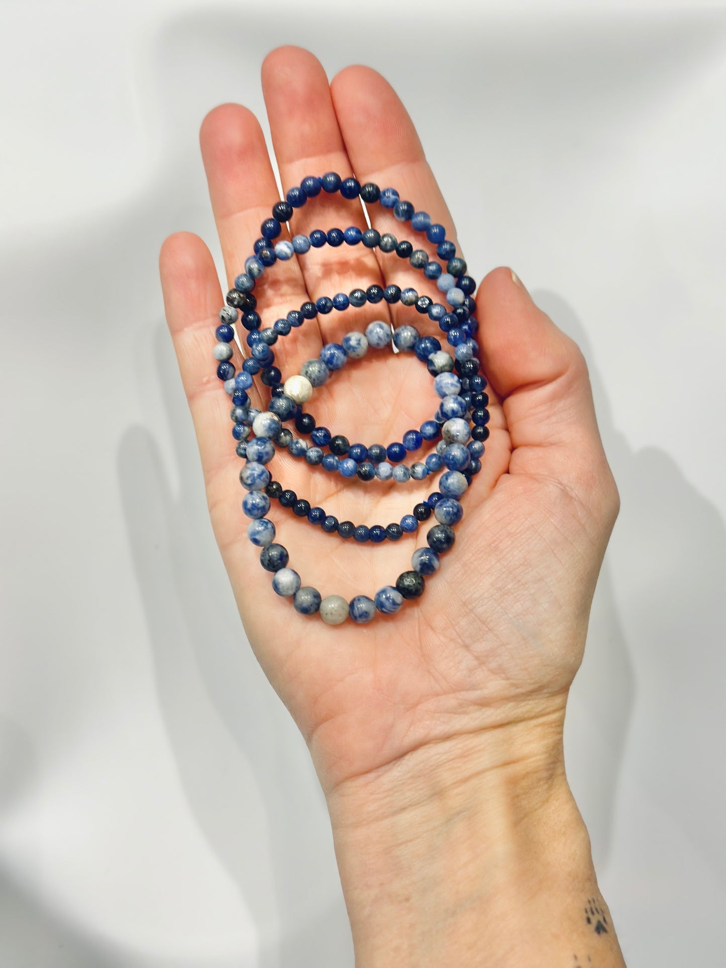Pulsera de bolas de Sodalita