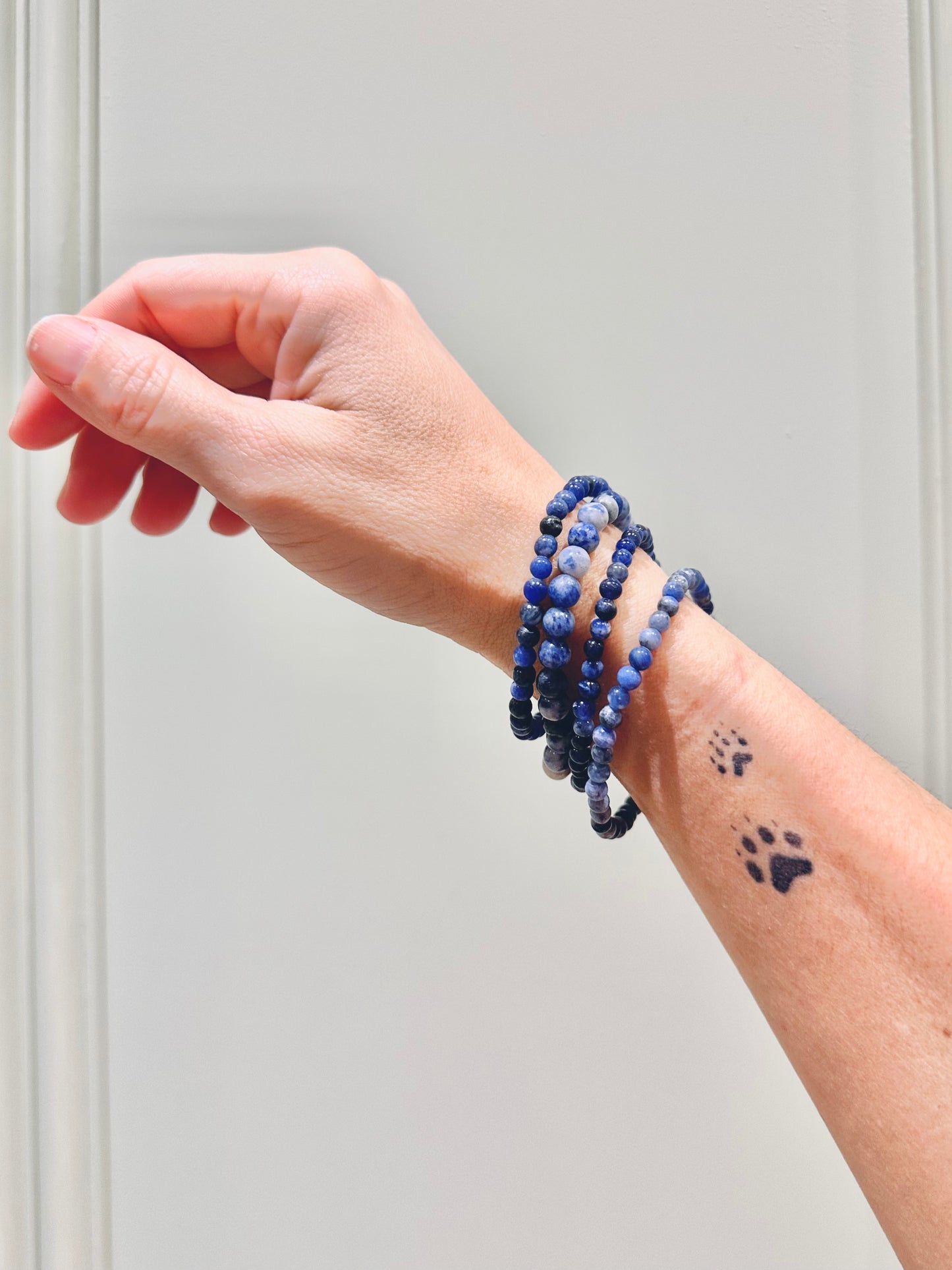 Pulsera de bolas de Sodalita