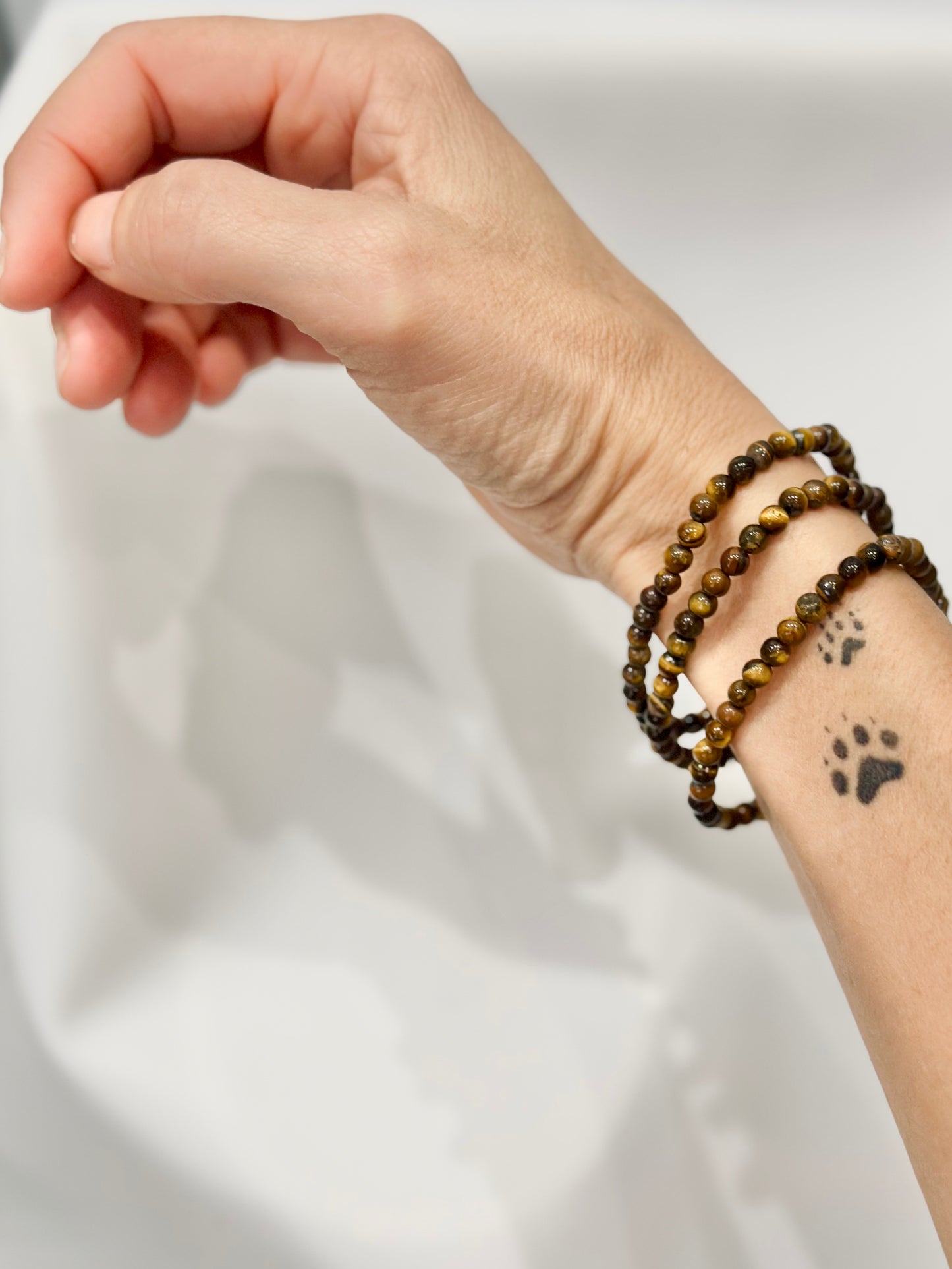 Pulsera de bolas de Ojo de tigre