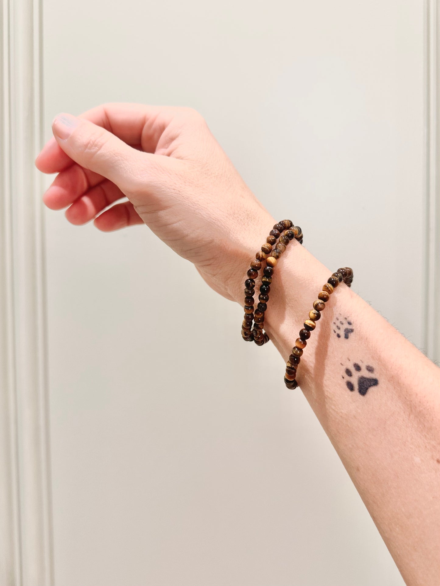 Pulsera de bolas de Ojo de tigre