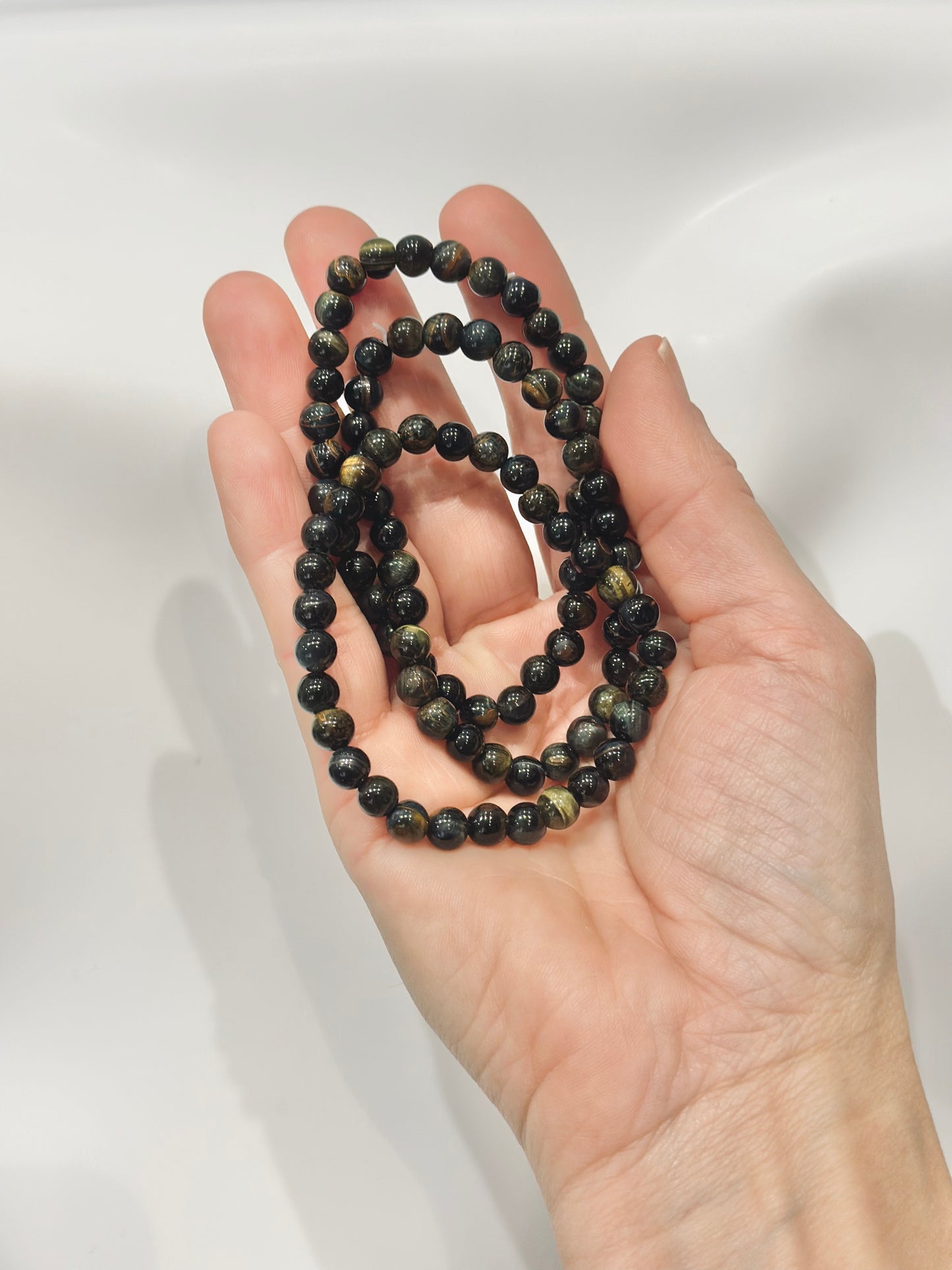 Pulsera de bolas de Ojo de Halcón