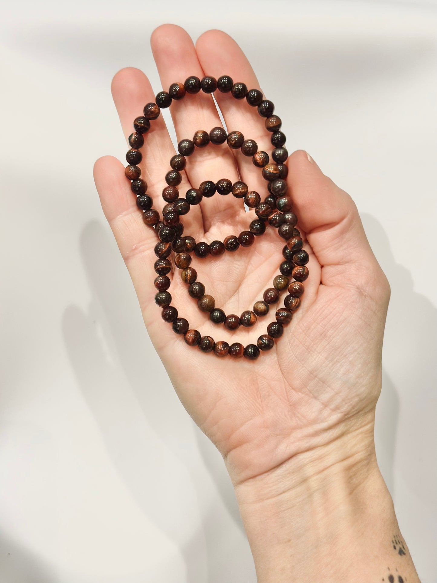 Pulsera de bolas de Ojo de Toro o Buey