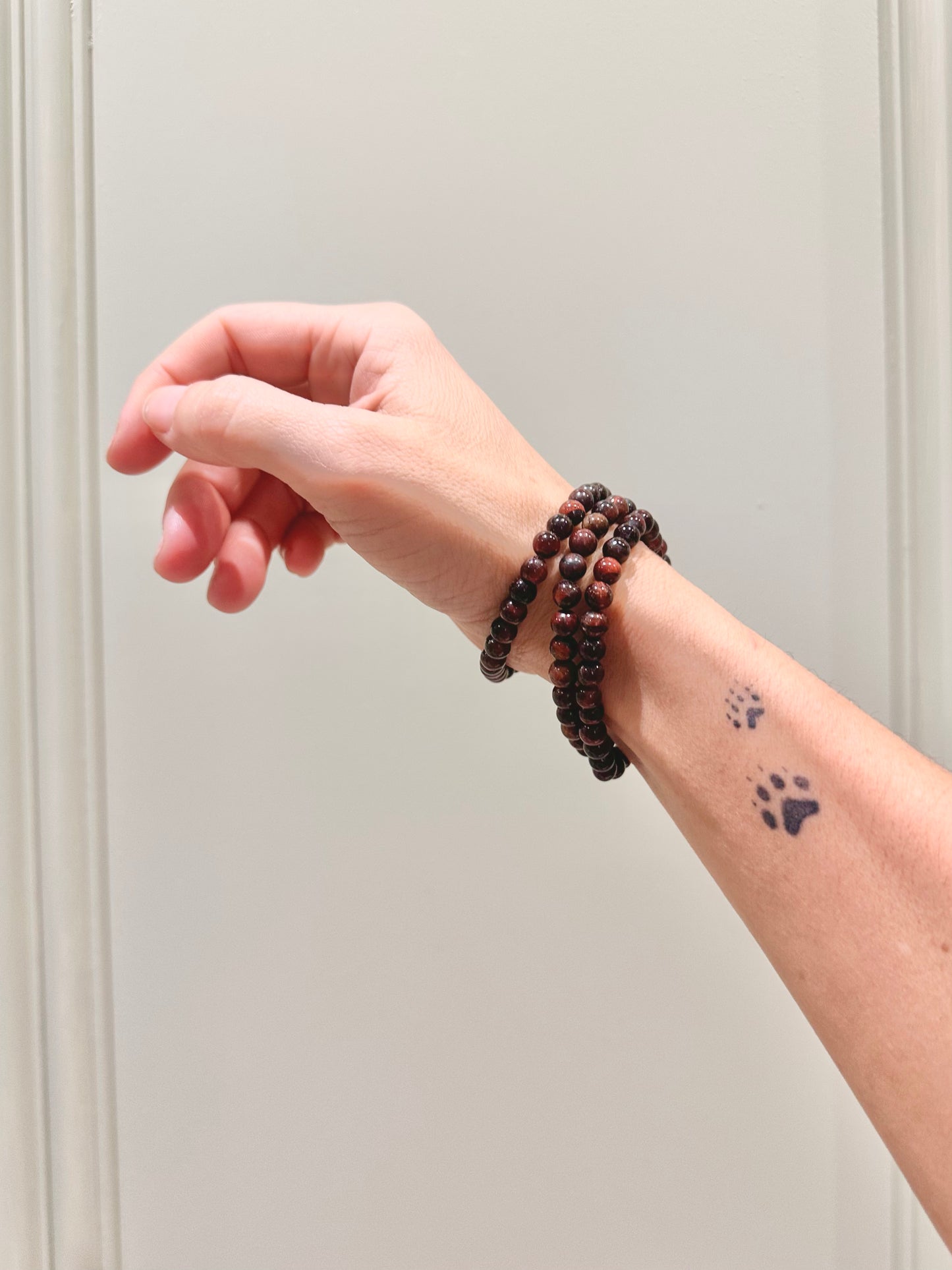 Pulsera de bolas de Ojo de Toro o Buey