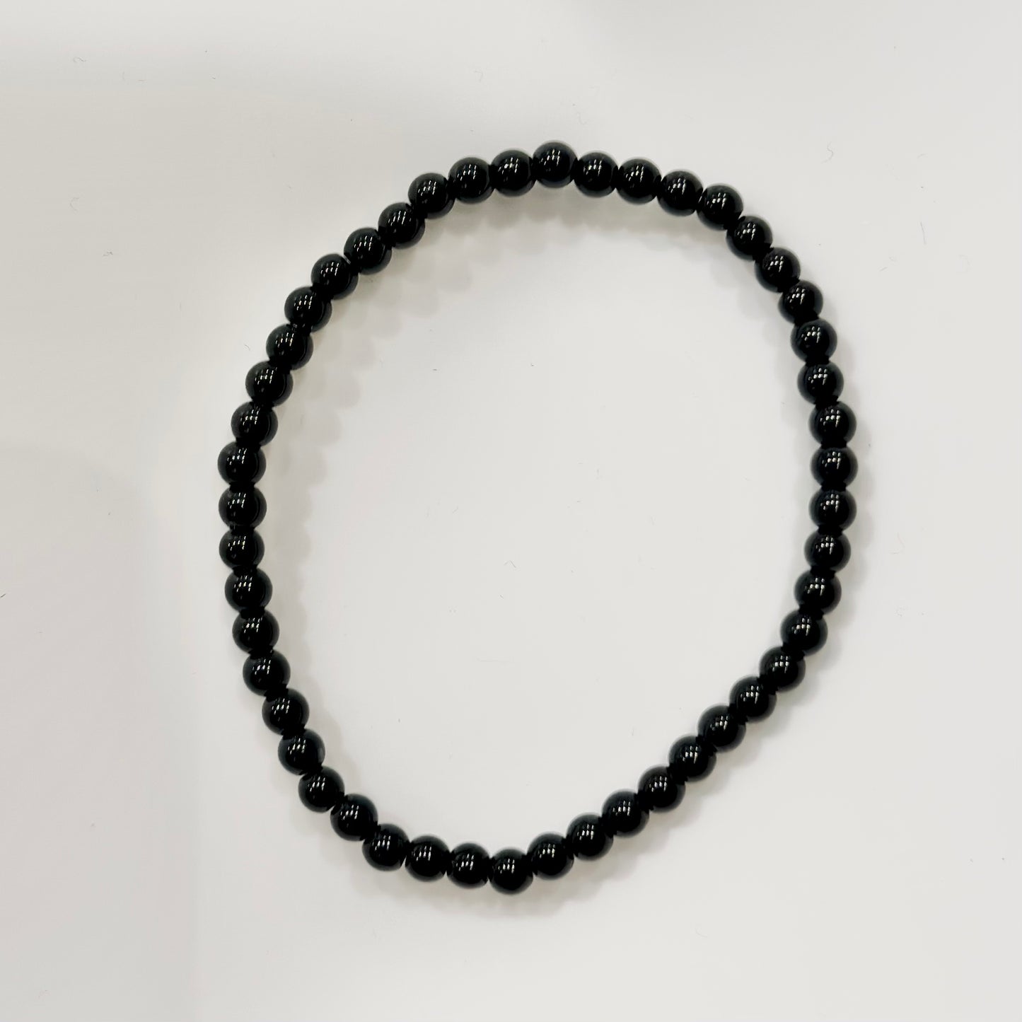 Pulsera de bolas de Obsidiana negra
