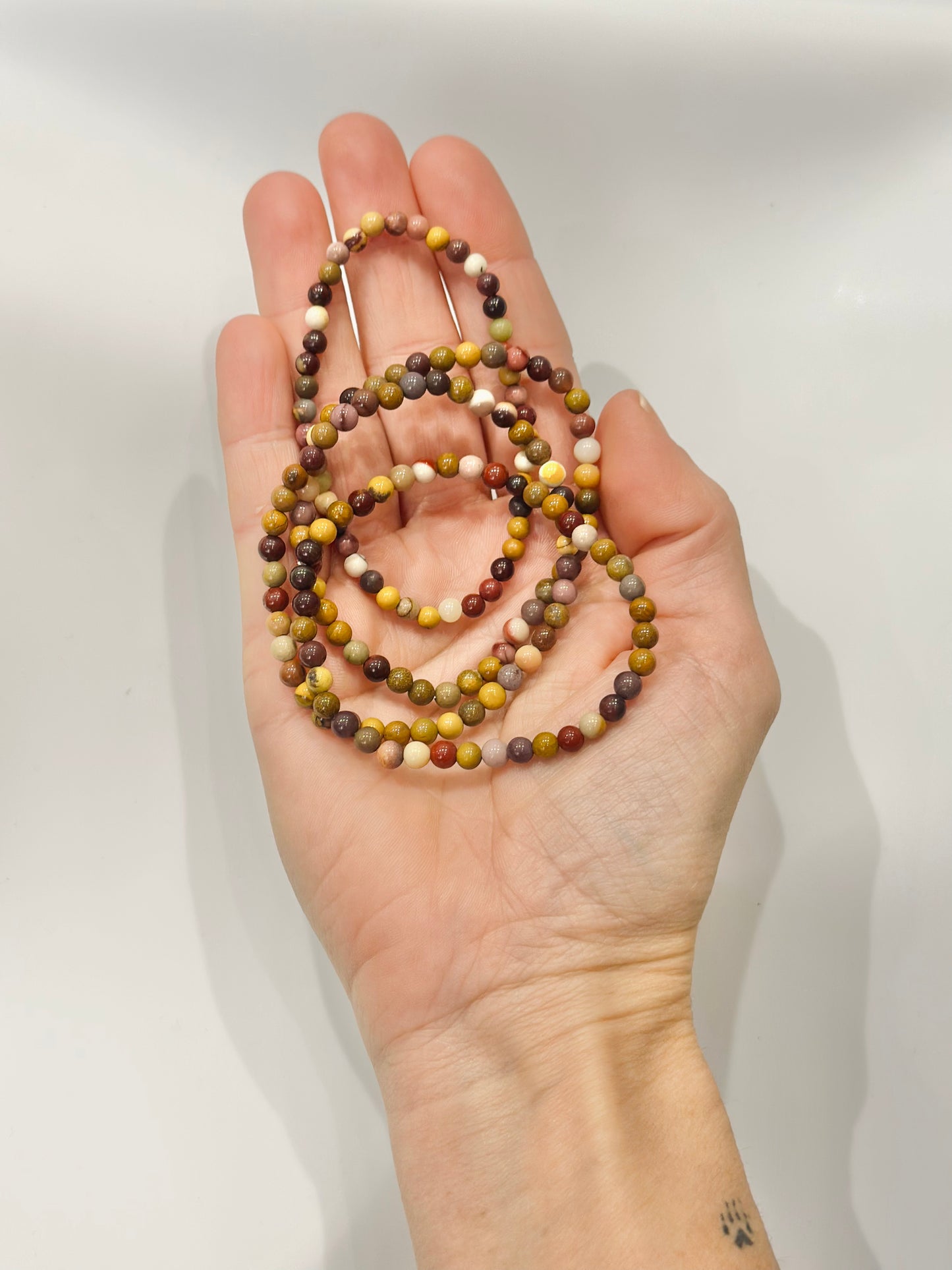 Pulsera de bolas de Jaspe Mokaita