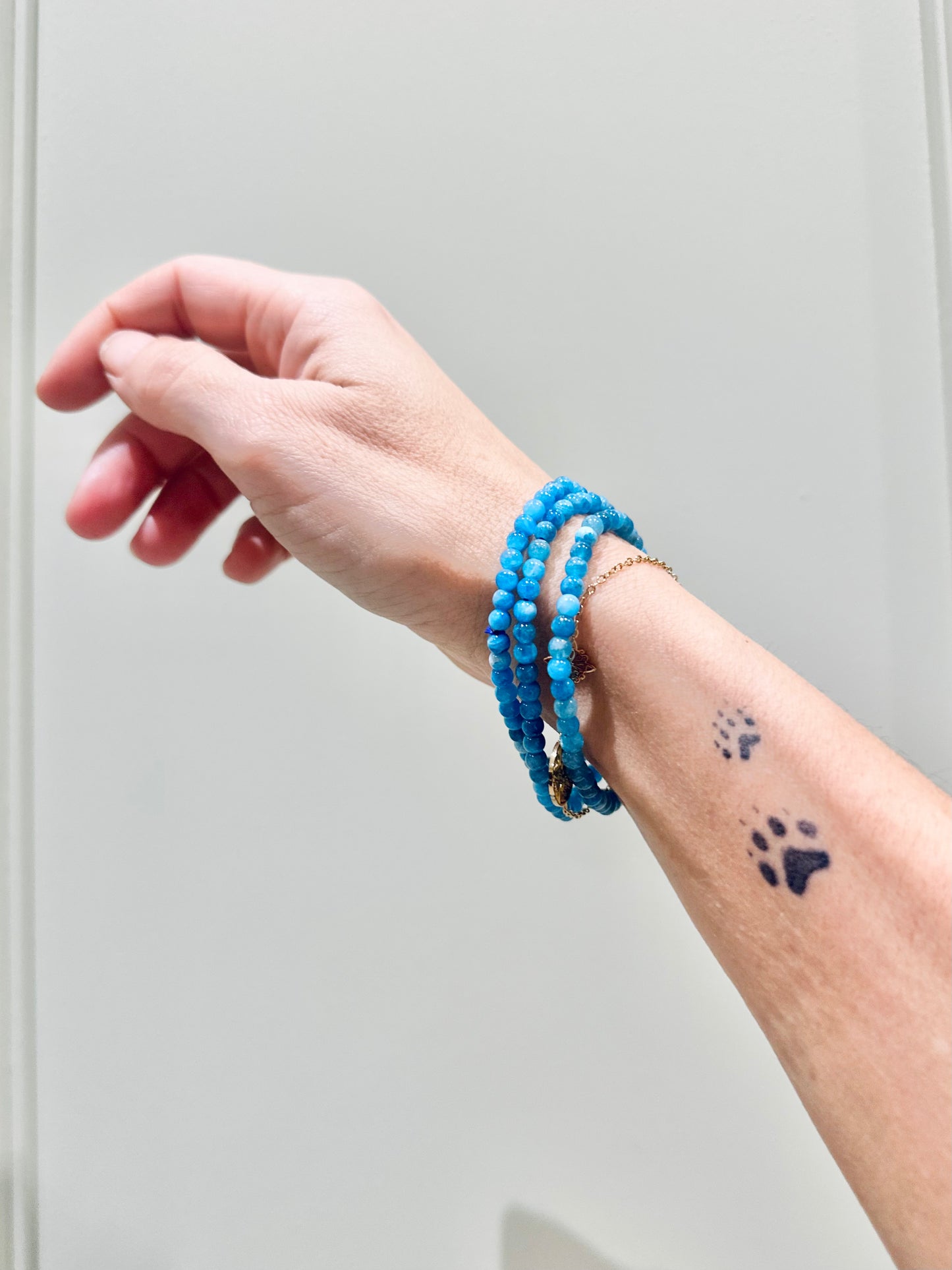 Pulsera de bolas de Apatito