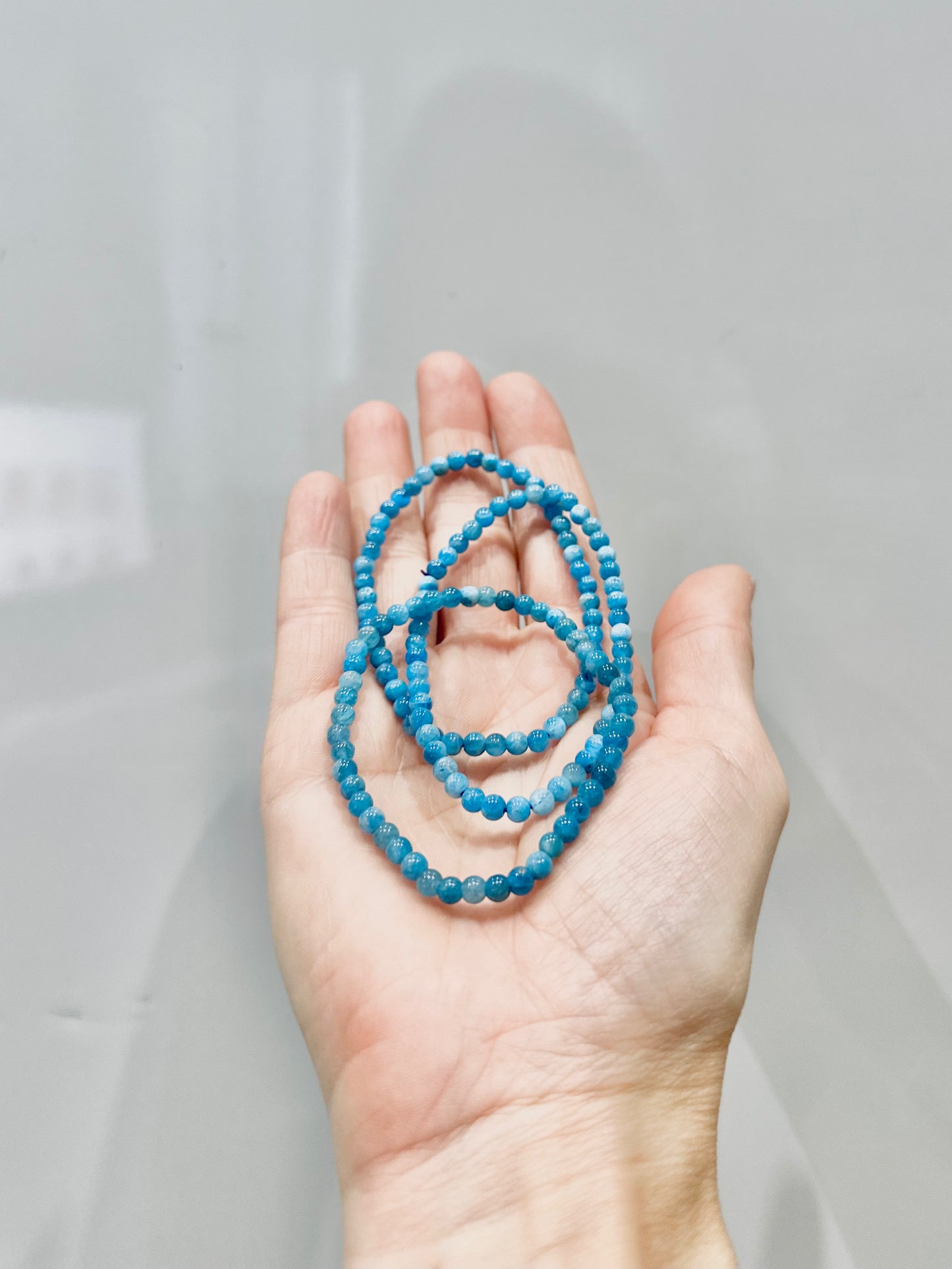 Pulsera de bolas de Apatito