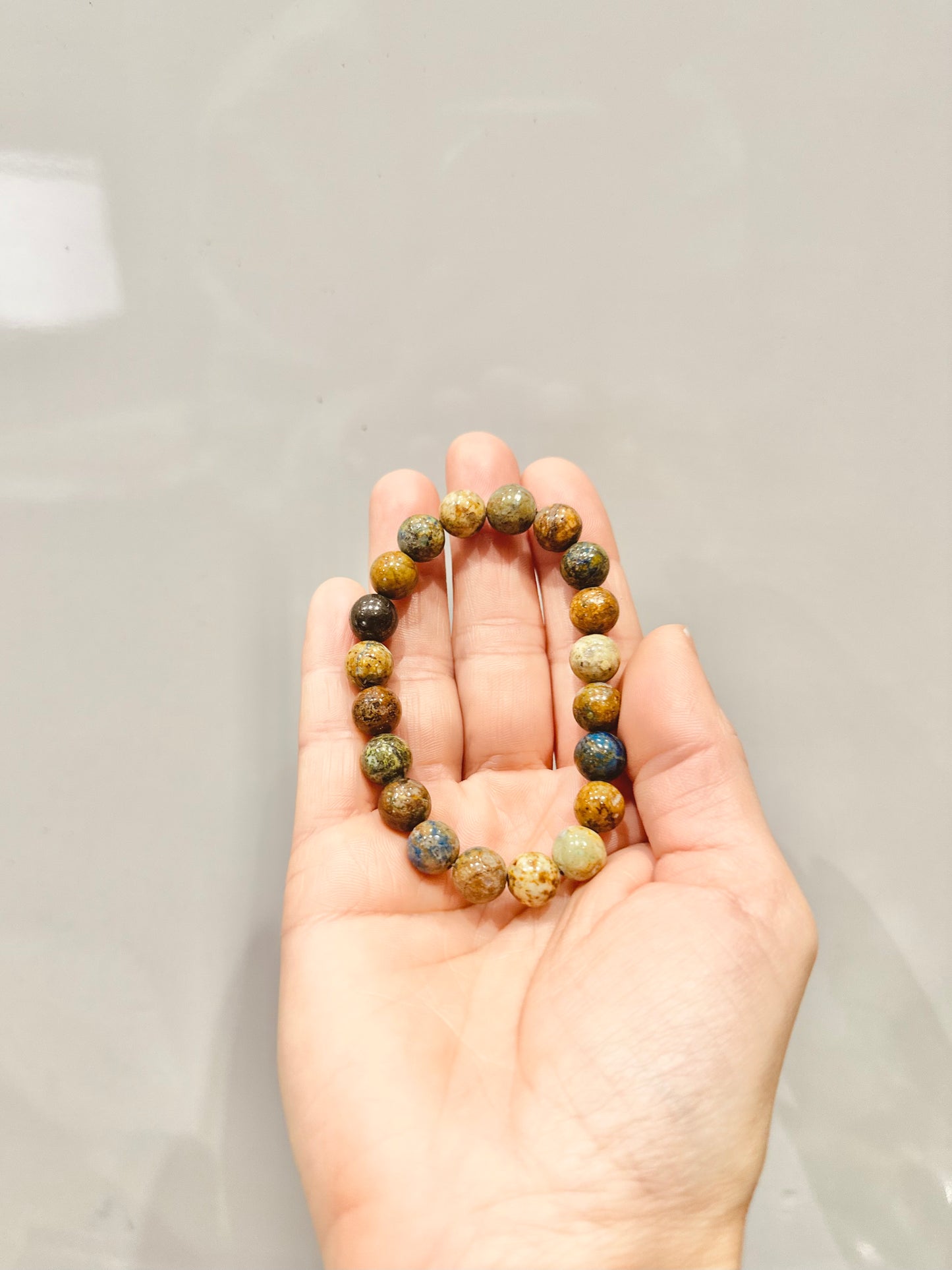 Pulsera de bolas de Crisocola
