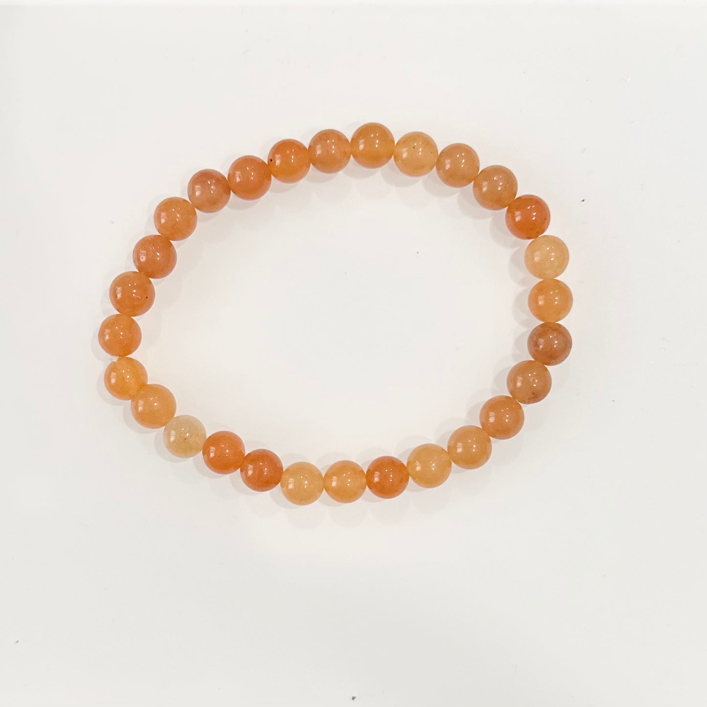 Pulsera de bolas de Aventurina Naranja