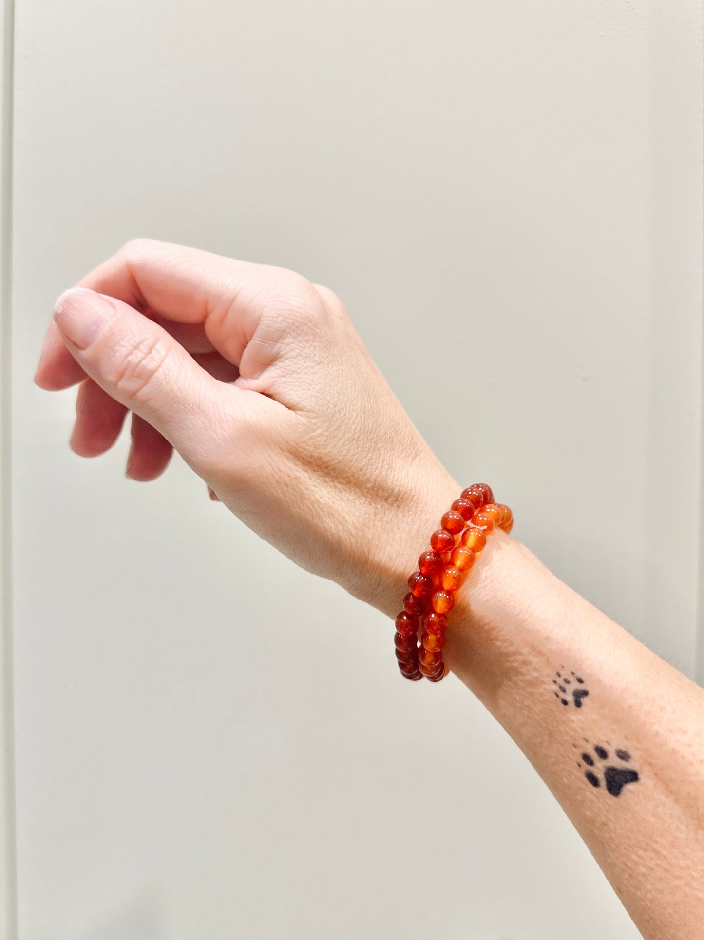 Pulsera de bolas de Cornalina