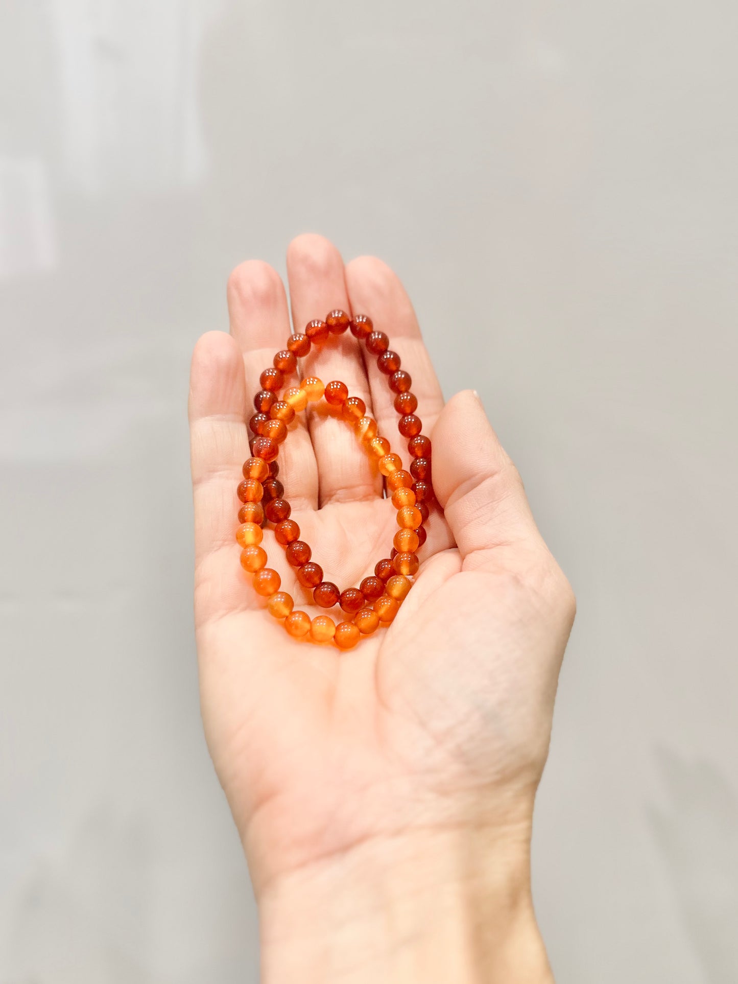 Pulsera de bolas de Cornalina