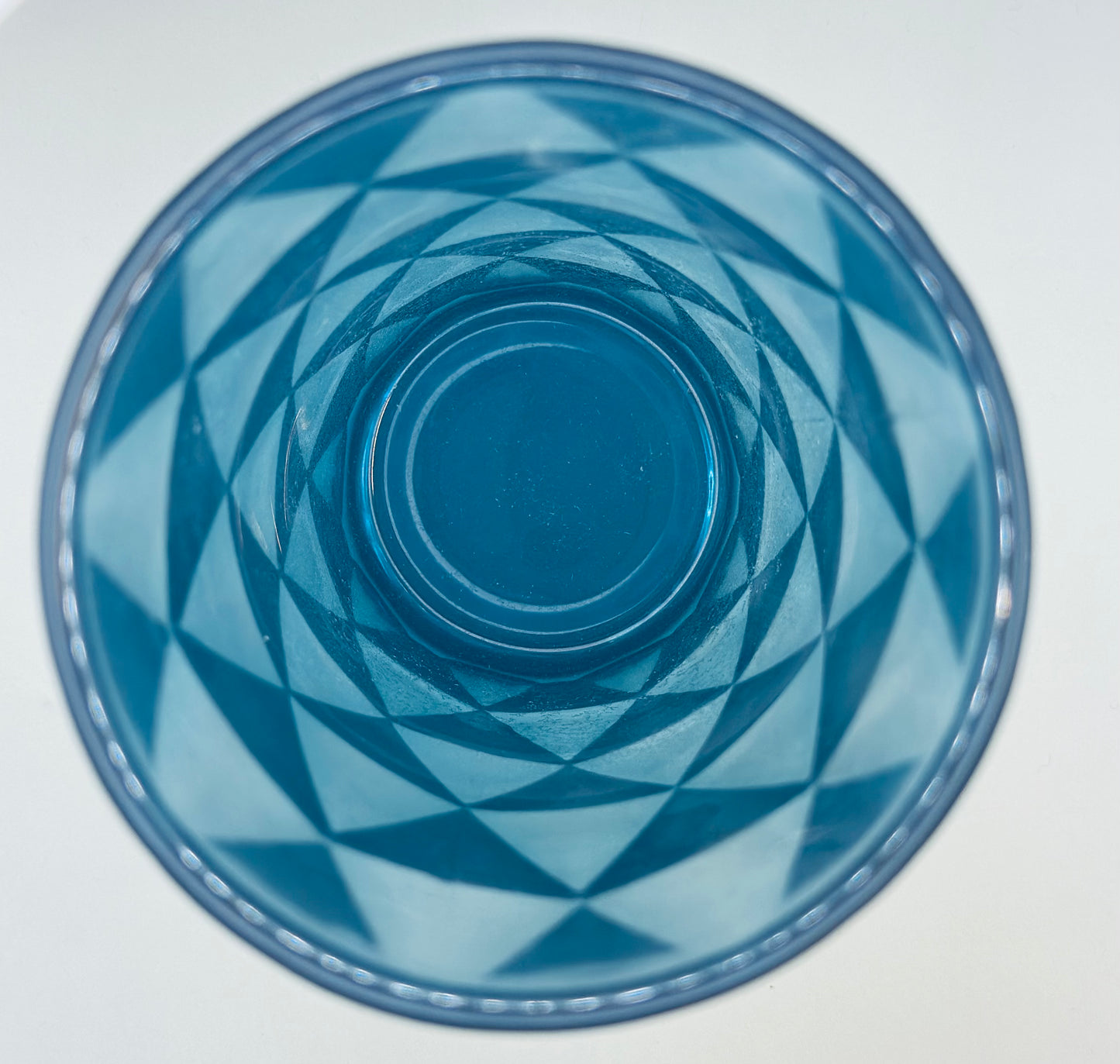 Vasos vidrio azules