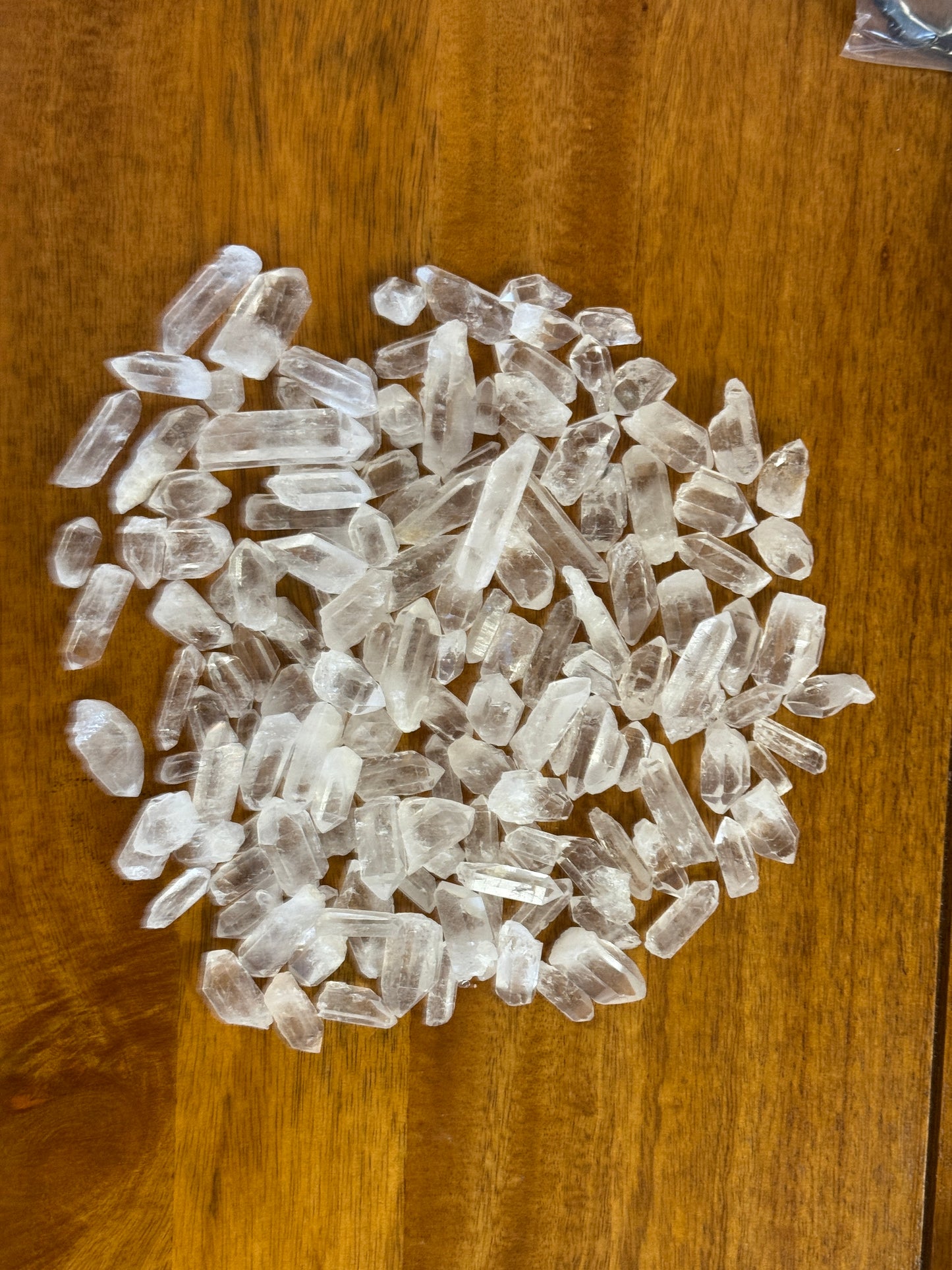 Puntas masivas de cristal de roca