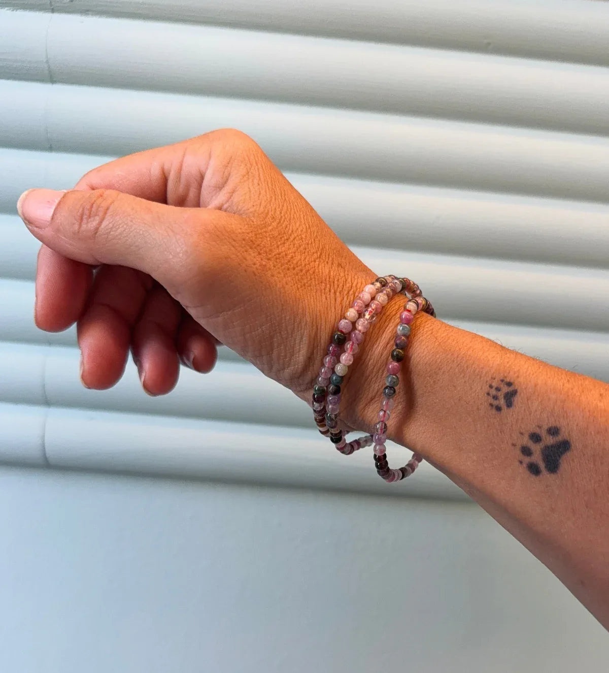 Pulsera de bolas de Turmalina multicolor - La Quinta Vidal