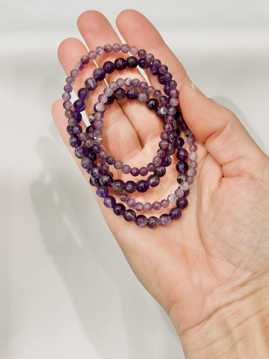 Pulsera de bolas de Amatista