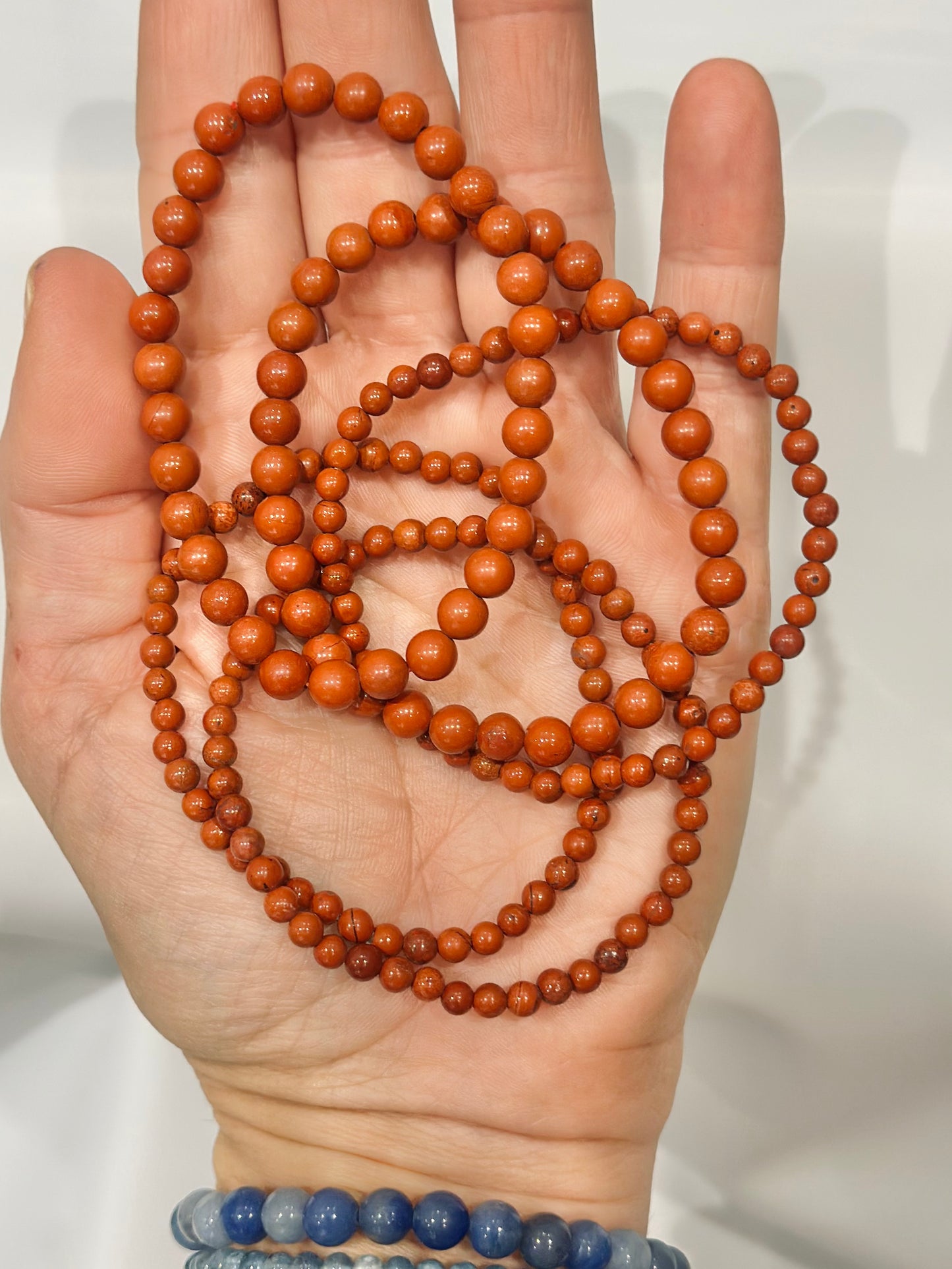 Pulsera de bolas de Jaspe Rojo