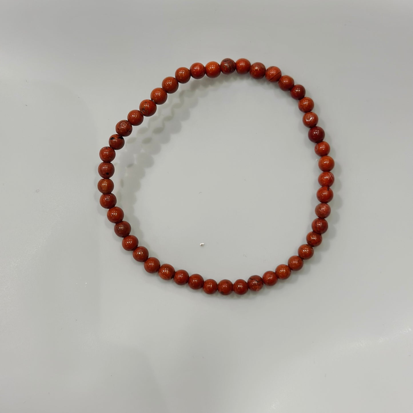 Pulsera de bolas de Jaspe Rojo