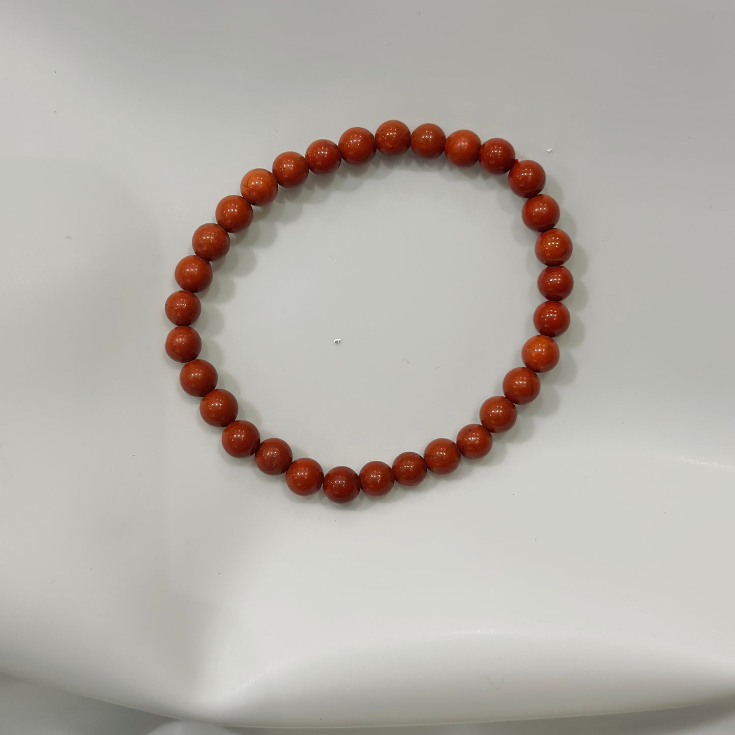 Pulsera de bolas de Jaspe Rojo