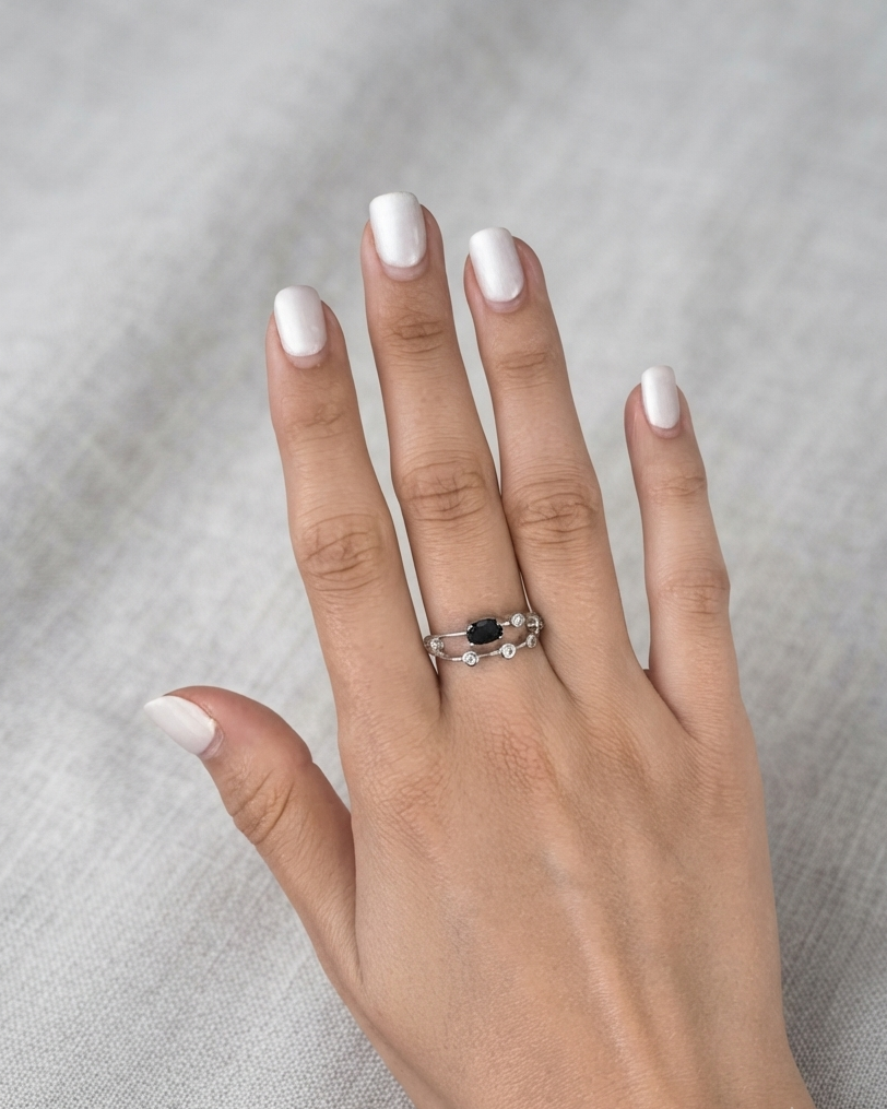 Anillo de obsidiana 