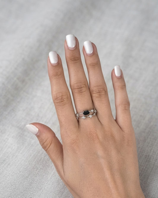 Anillo de obsidiana 