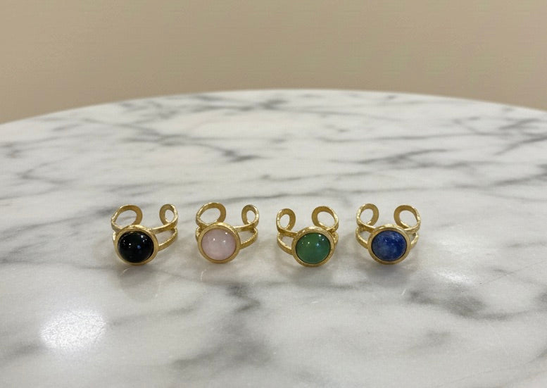 Anillos con minerales 