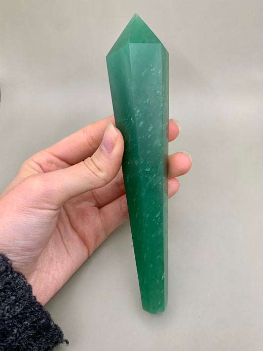 Barita de cuarzo verde 