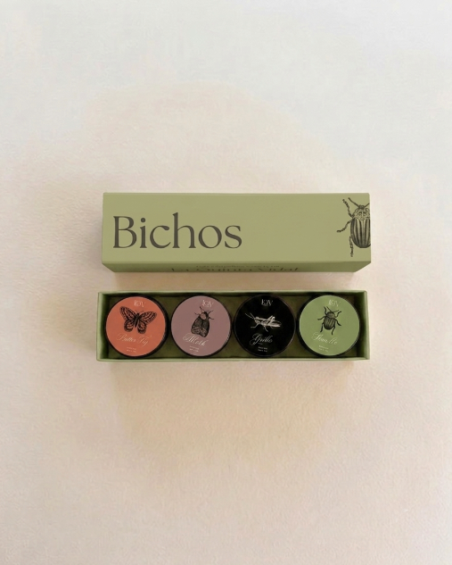 Bichos- pack de velas de soja en lata 
