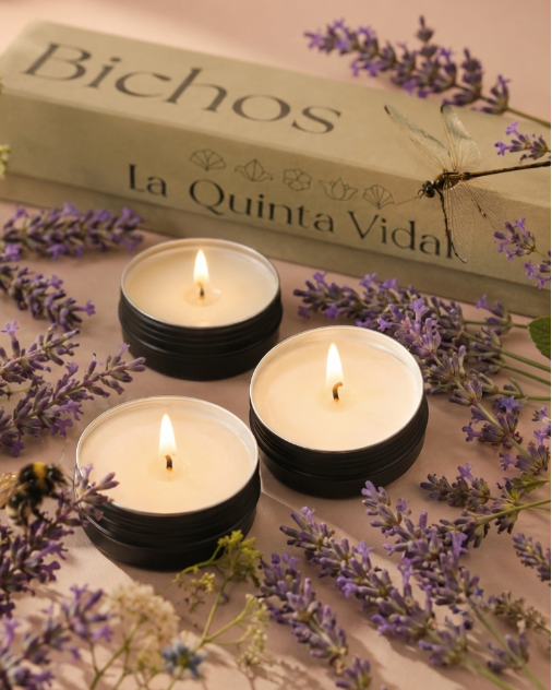 Bichos: pack de velas de soja en lata 
