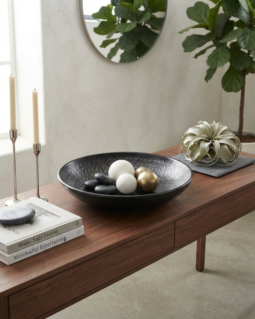 Bol decorativo negro
