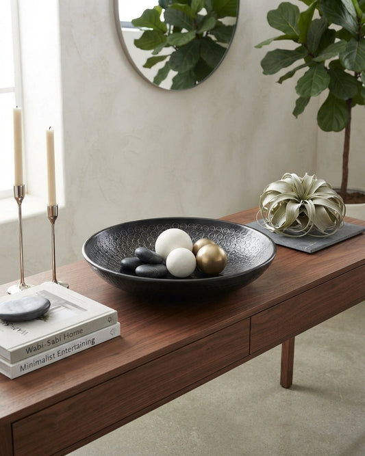 Bol decorativo negro