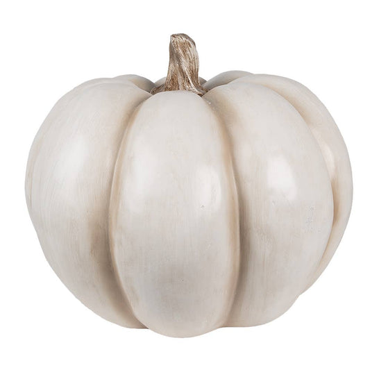 Calabaza de 31 cm en resina beige