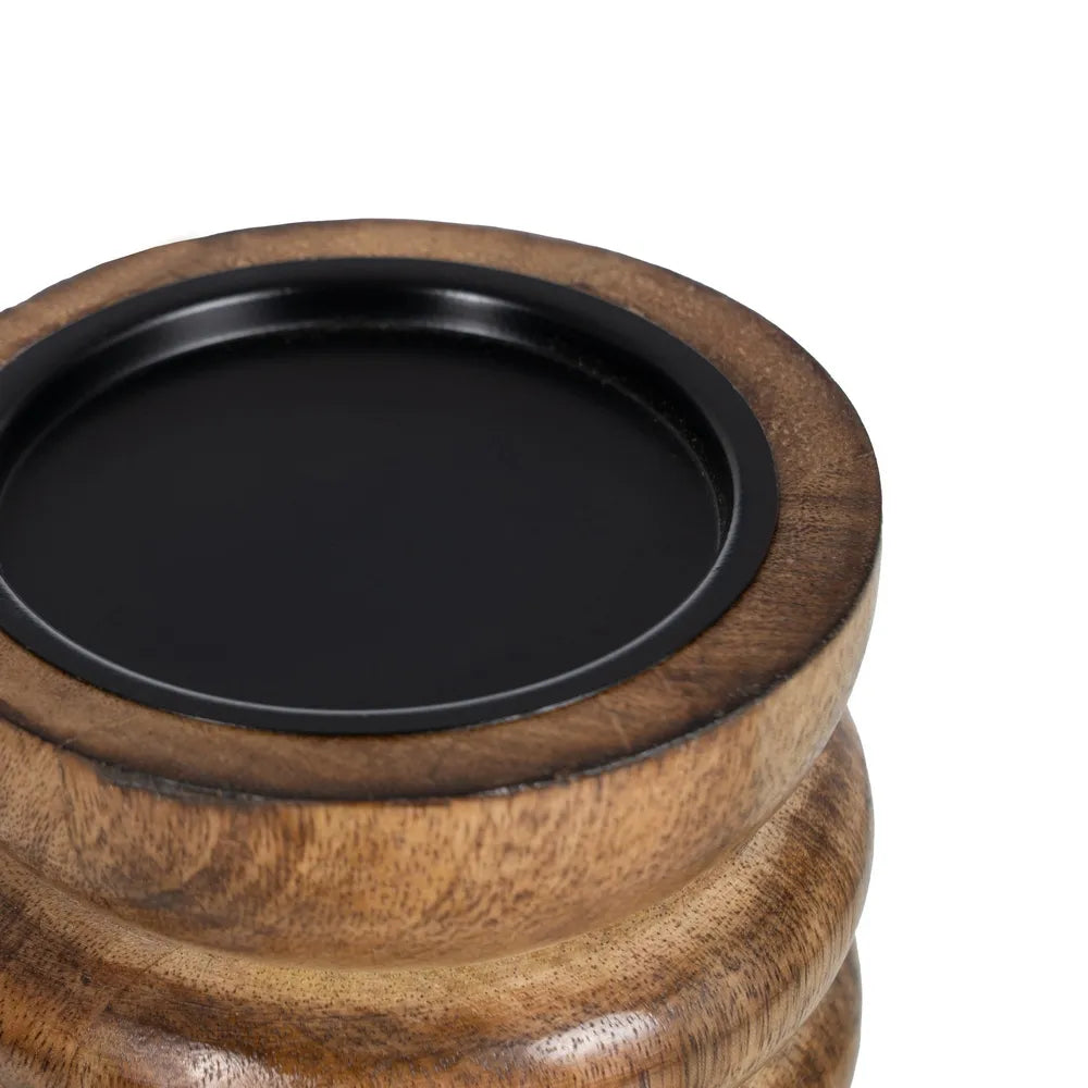 Candelabro de madera de mango