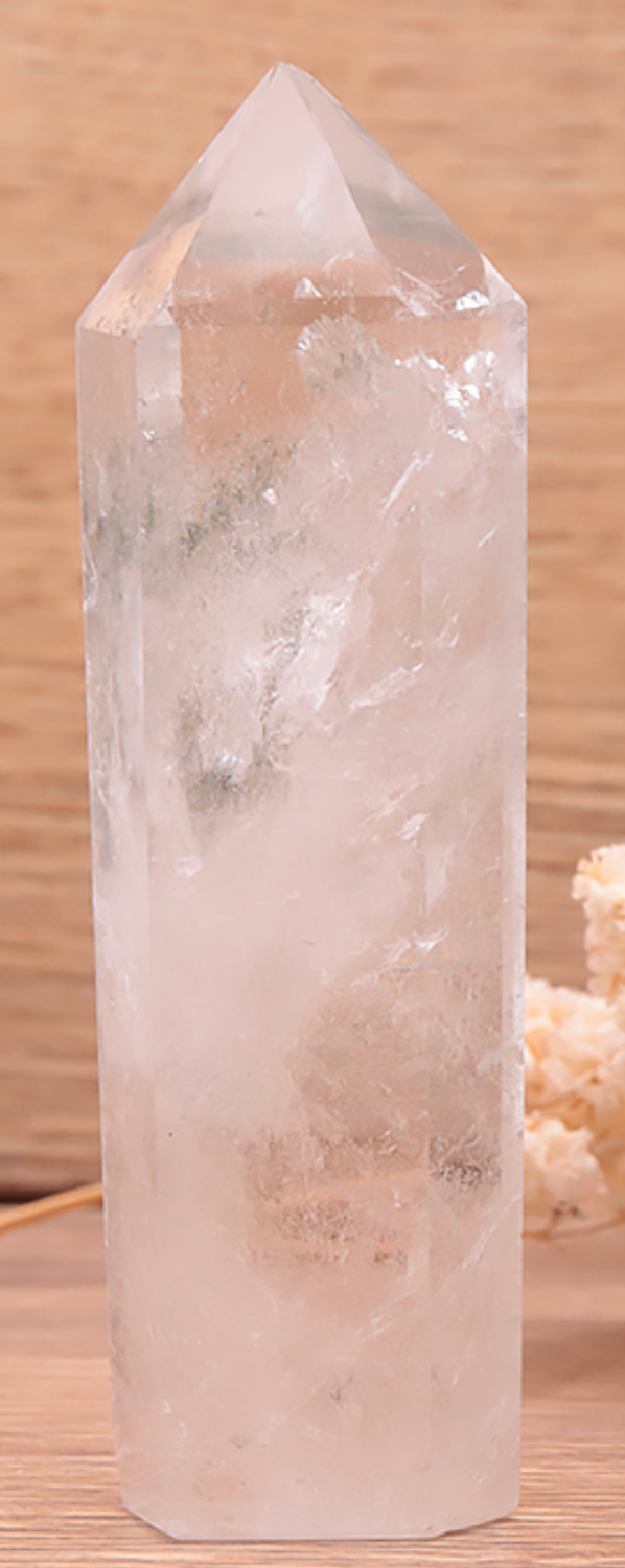 Punta generadora de Cuarzo Cristal