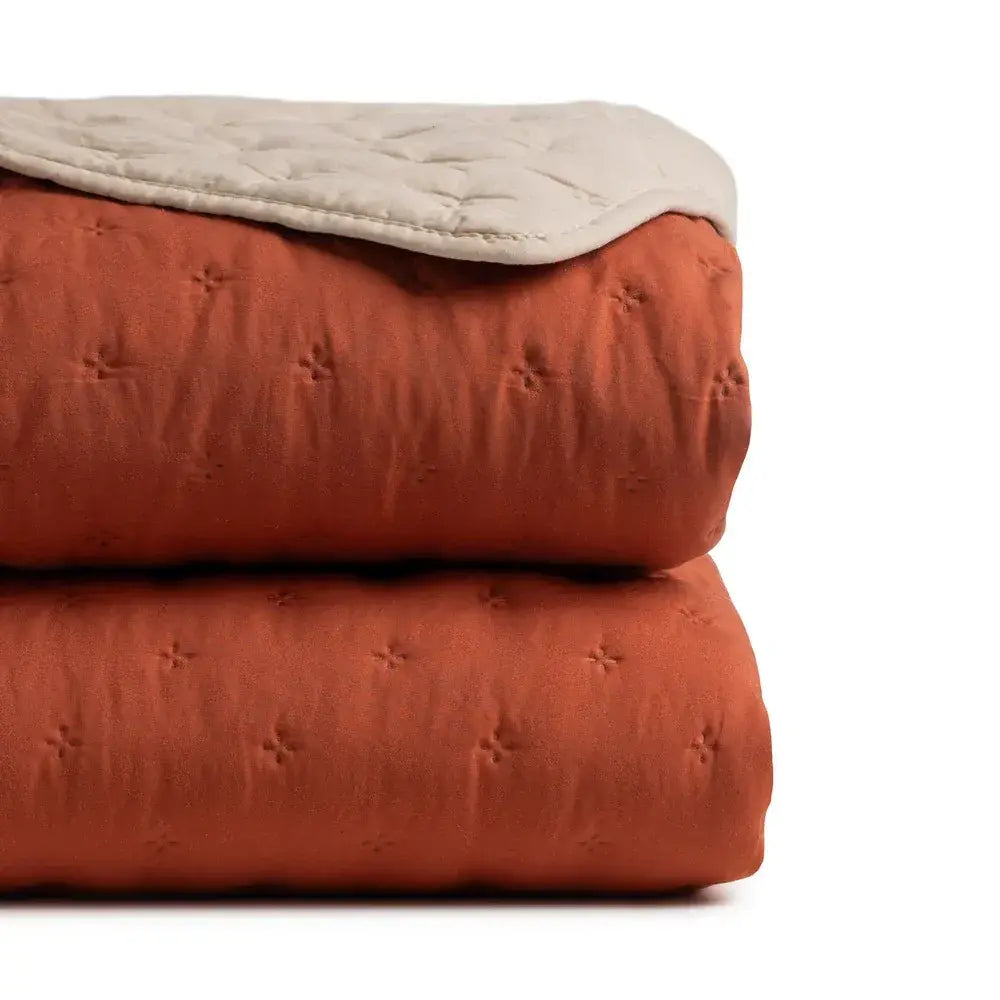 Colcha reversible beige caldera - La Quinta Vidal